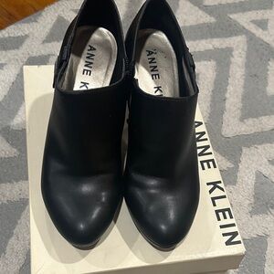 Anne Klein Black Ankle Booties